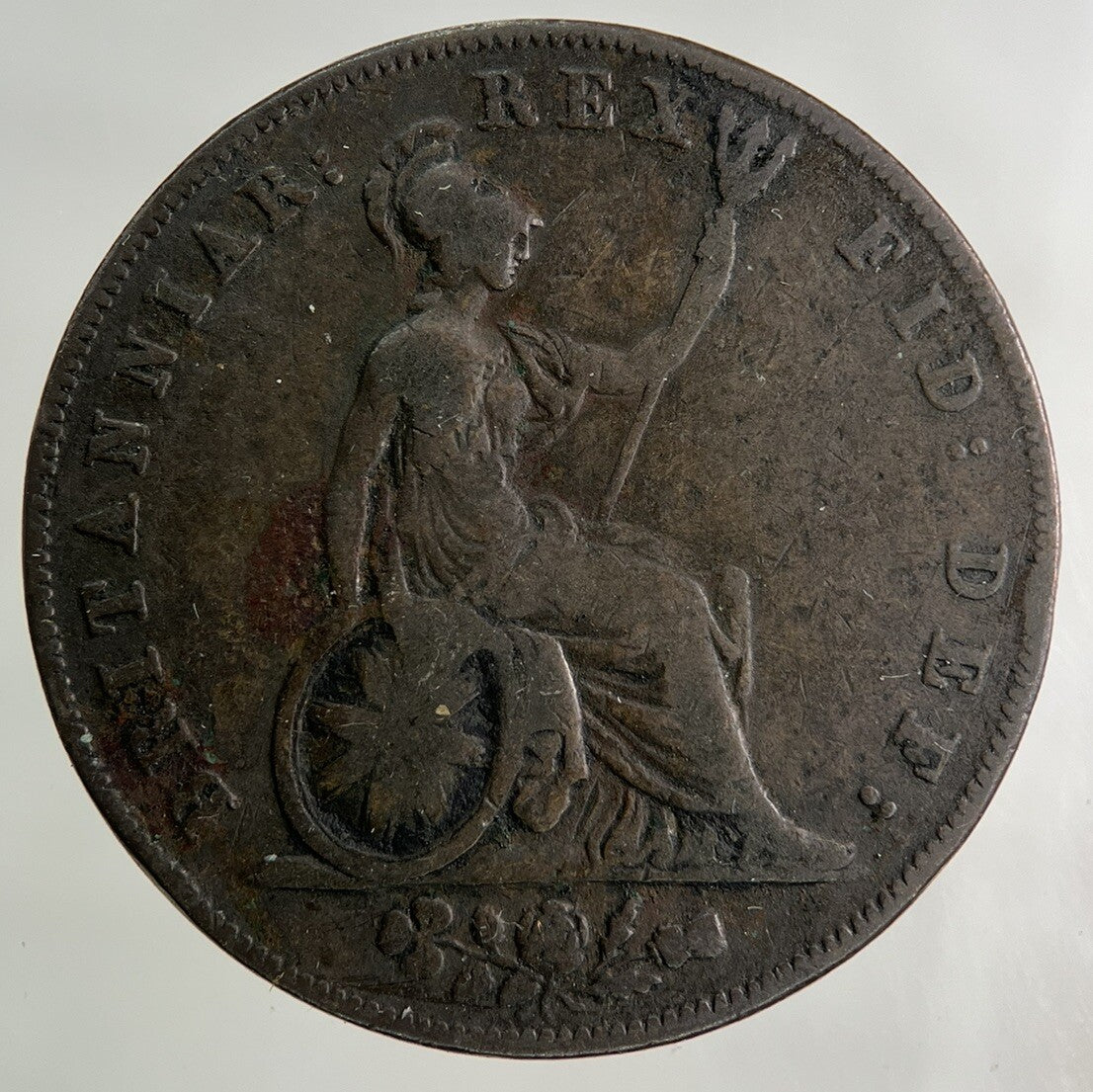 1827 George IV Half - Penny Coin | Fine Collectable Grade
