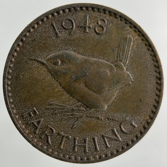 1948 George VI Wren Farthing Coin | Collectable Grade