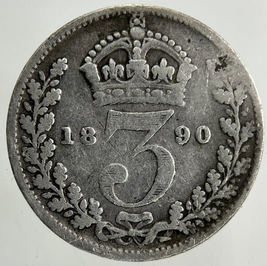 1890 Victoria Threepence Silver Coin | Collectable Grade