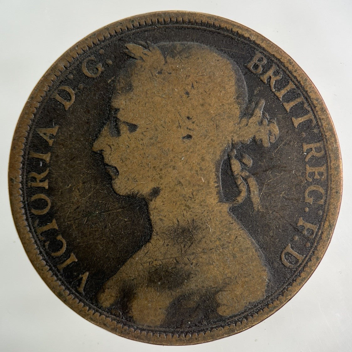 1890 Victoria One Penny Coin | Collectable Grade