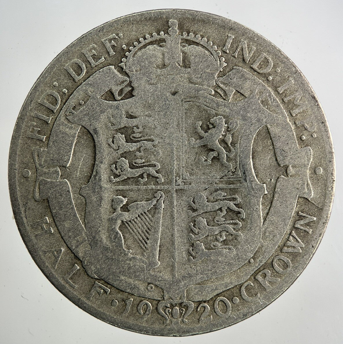 1920 George V Half - Crown Silver Coin | Collectable Grade