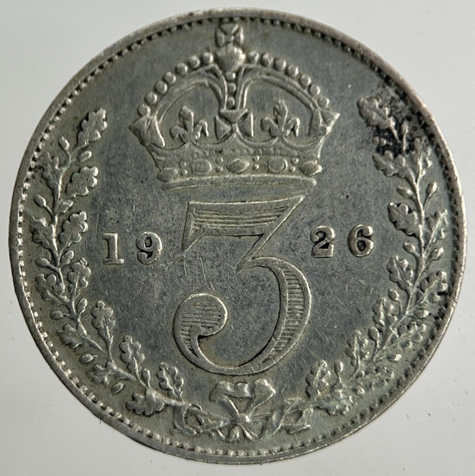 1926 George V Threepence Silver Coin | Fine Collectable Grade