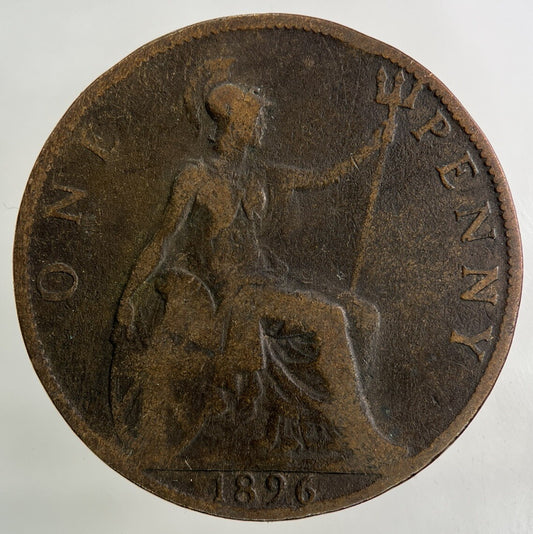 1896 Victoria One Penny Coin | Collectable Grade