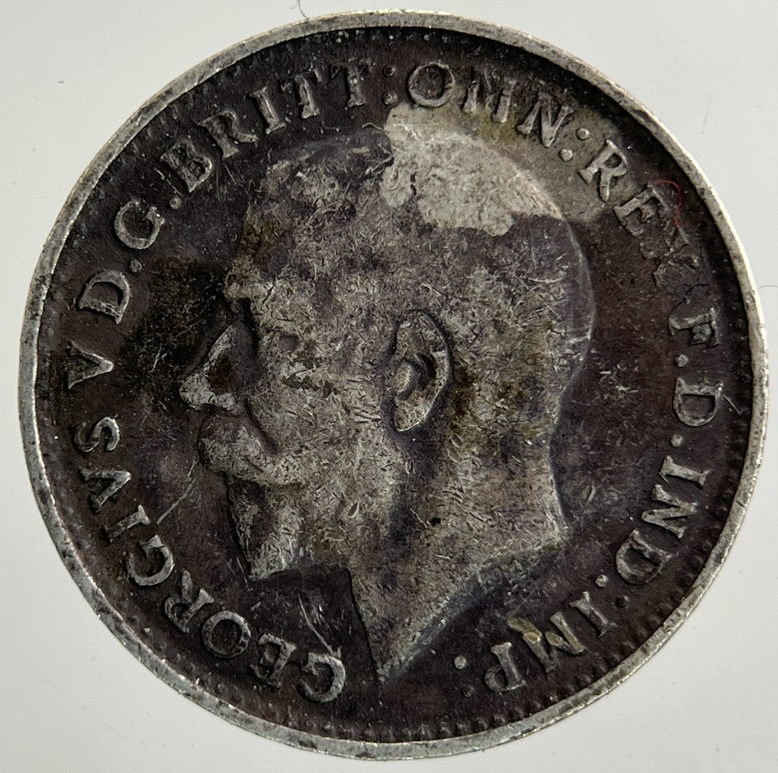 1917 George V Threepence Silver Coin | Fine Collectable Grade