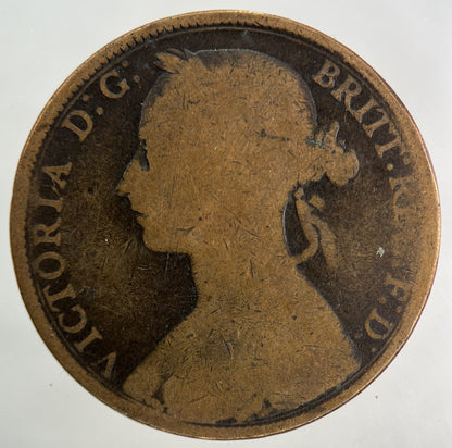 1894 Victoria One Penny Coin | Fair Grade