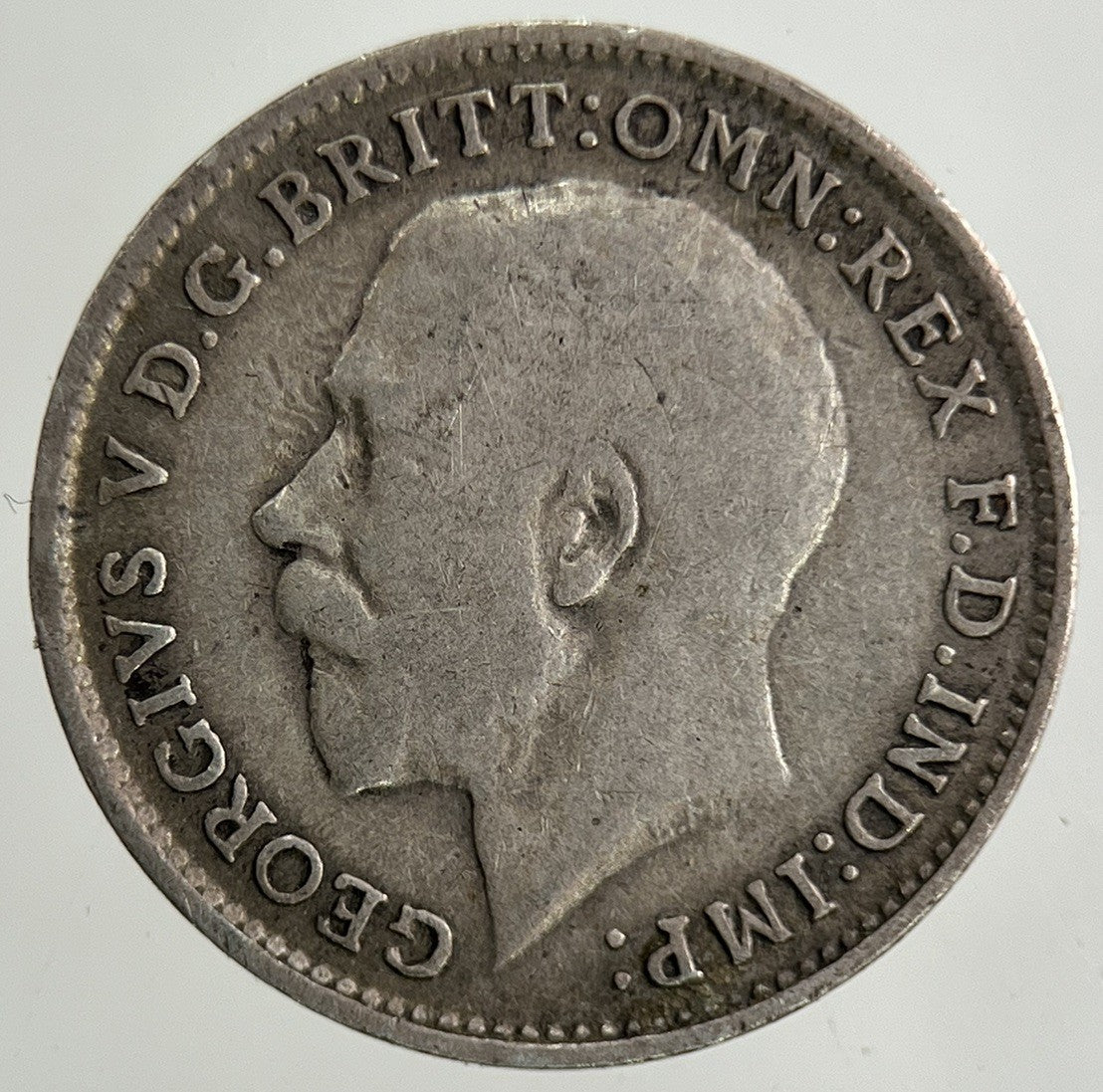 1918 George V Threepence Silver Coin | Fine Collectable Grade