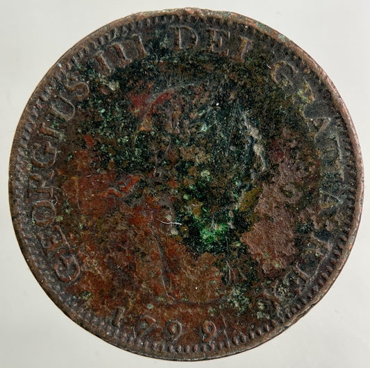 1799 George III 3rd Farthing Coin | Collectable Grade