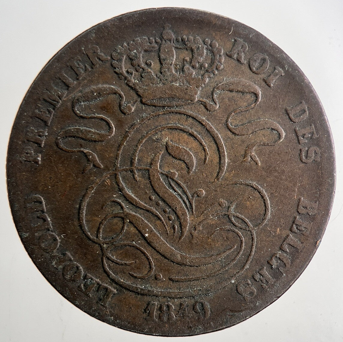 1849 Belgium 5 Cents Coin | Fine Collectable Grade | a9471