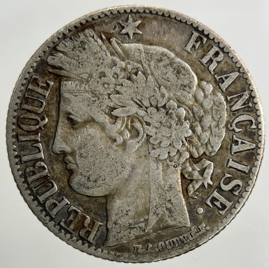 1881 France 1 Franc Silver Coin | Fine Collectable Grade
