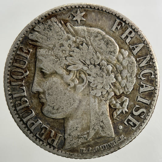 1881 France 1 Franc Silver Coin | Fine Collectable Grade
