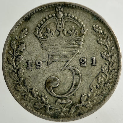 1921 George V Threepence Silver Coin | Collectable Grade