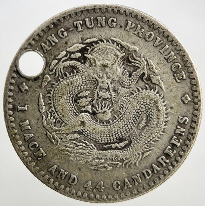 1890 - 1905 China 20 Cents Kwang - Tung | Chinese Silver Coin | Fine Grade | a596