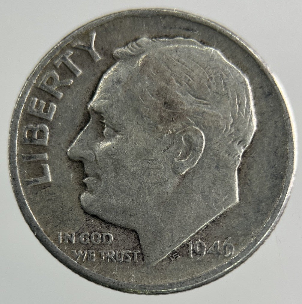 1946 US USA Roosevelt Dime Silver Coin | Collectable Grade