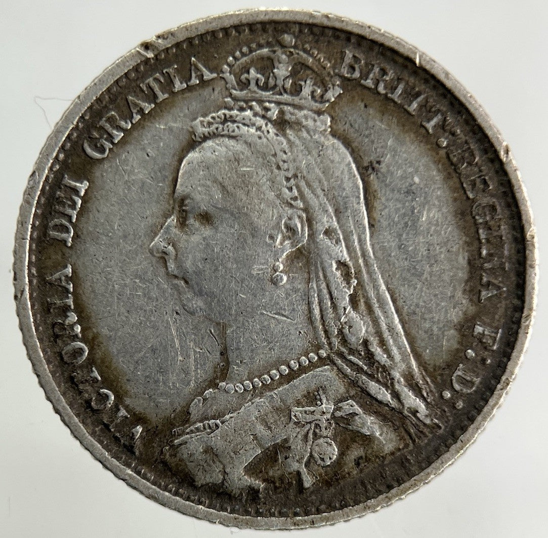 1891 Victoria Sixpence Silver Coin | Fine Collectable Grade