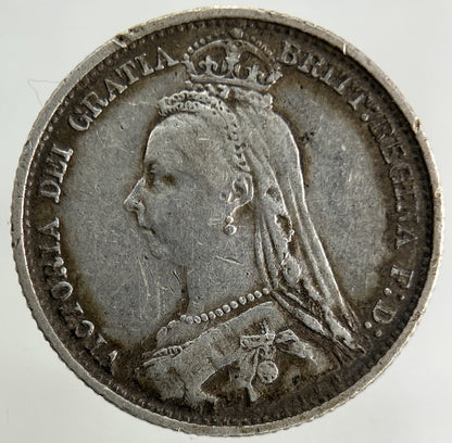 1891 Victoria Sixpence Silver Coin | Fine Collectable Grade
