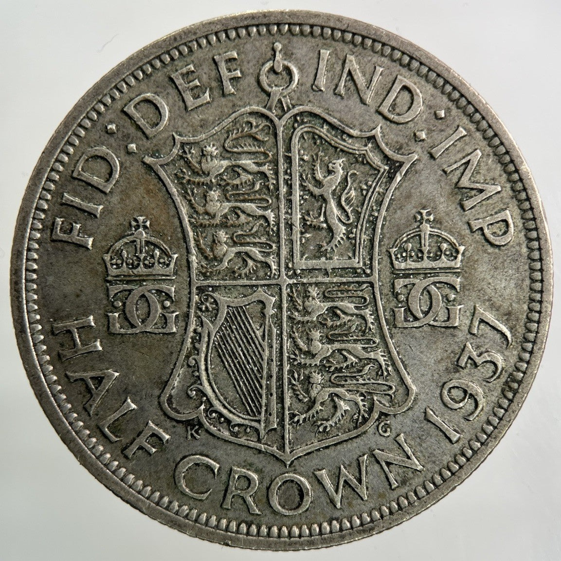 1937 George VI Half - Crown Silver Coin | Fine Collectable Grade