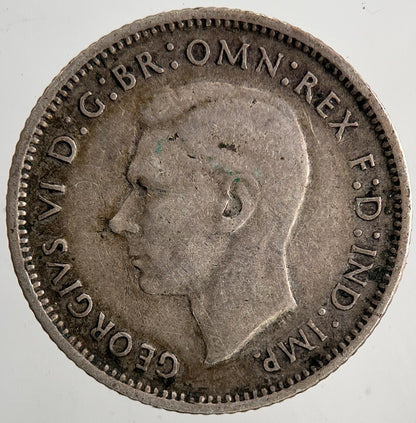 1939 - M Australia Sixpence Silver Coin | Fine Collectable Grade | a6441