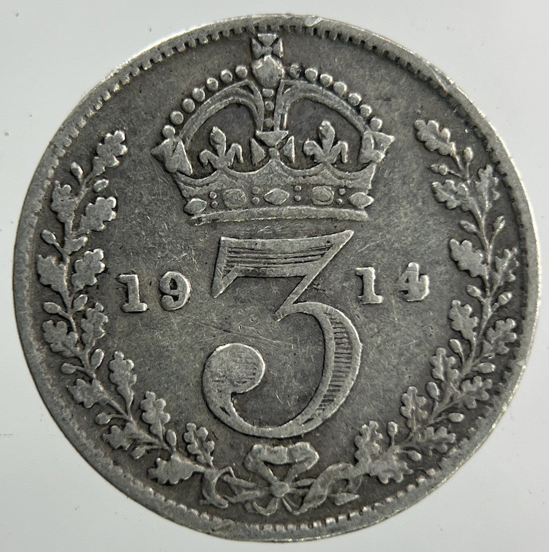 1914 George V Threepence Silver Coin | Collectable Grade