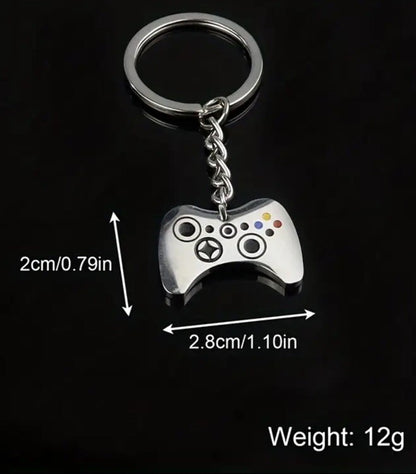 Metal Video Game Controller Gaming Shaped Keyring Premium Keychain Gift UK