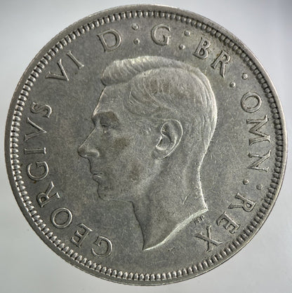 1942 George VI Half - Crown Silver Coin | Very High Grade