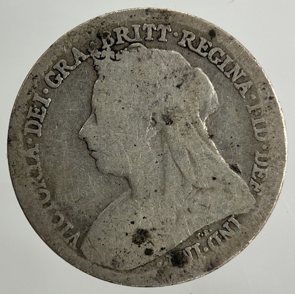 1900 Victoria Threepence Silver Coin | Fair Grade
