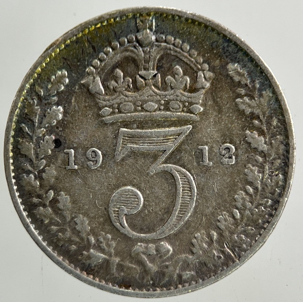 1912 George V Threepence Silver Coin | Very High Grade