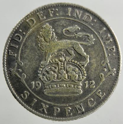 1912 George V Sixpence Silver Coin | Collectable Grade