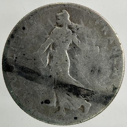 1901 France 50 Centimes Silver Coin | Fair Grade