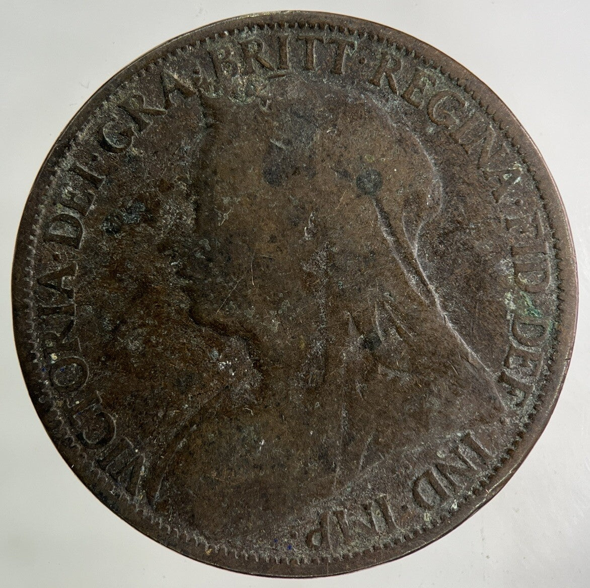 1896 Victoria One Penny Coin | Collectable Grade
