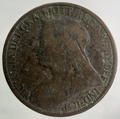 1896 Victoria One Penny Coin | Collectable Grade