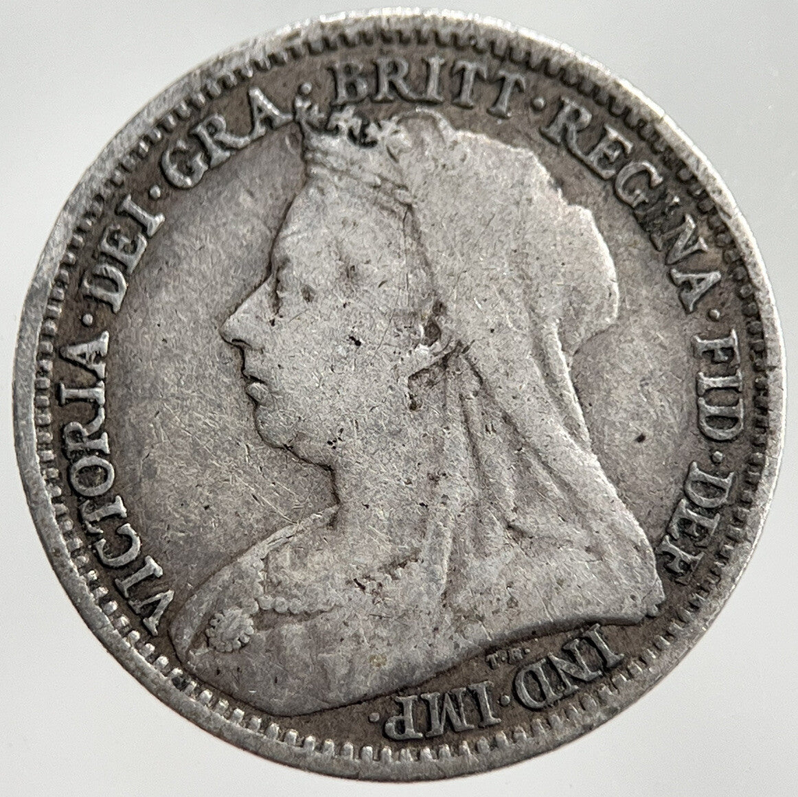 1893 Victoria Threepence | British Silver Coin | Fine Collectable Grade | a1641