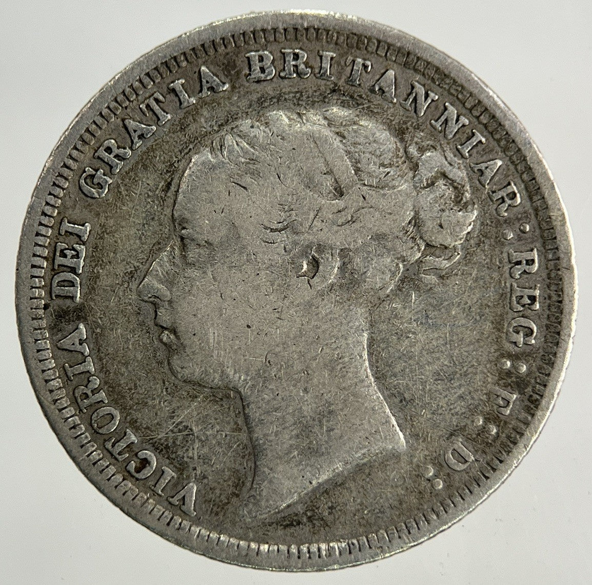 1886 Victoria Sixpence Silver Coin | Fine Collectable Grade