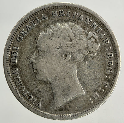 1886 Victoria Sixpence Silver Coin | Fine Collectable Grade