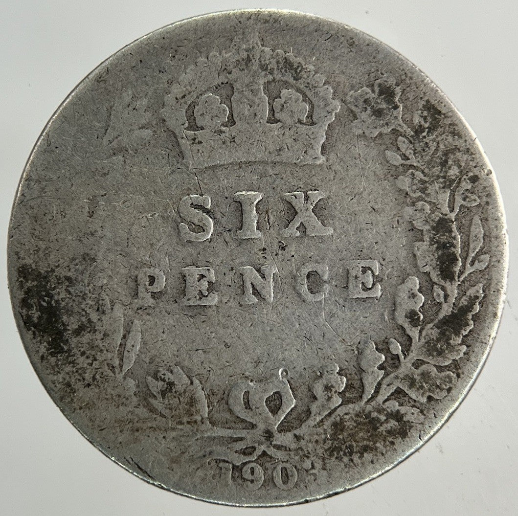 1903 Edward VII Sixpence Silver Coin | Collectable Grade