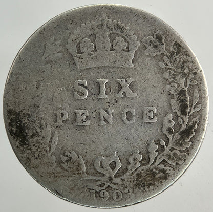 1903 Edward VII Sixpence Silver Coin | Collectable Grade