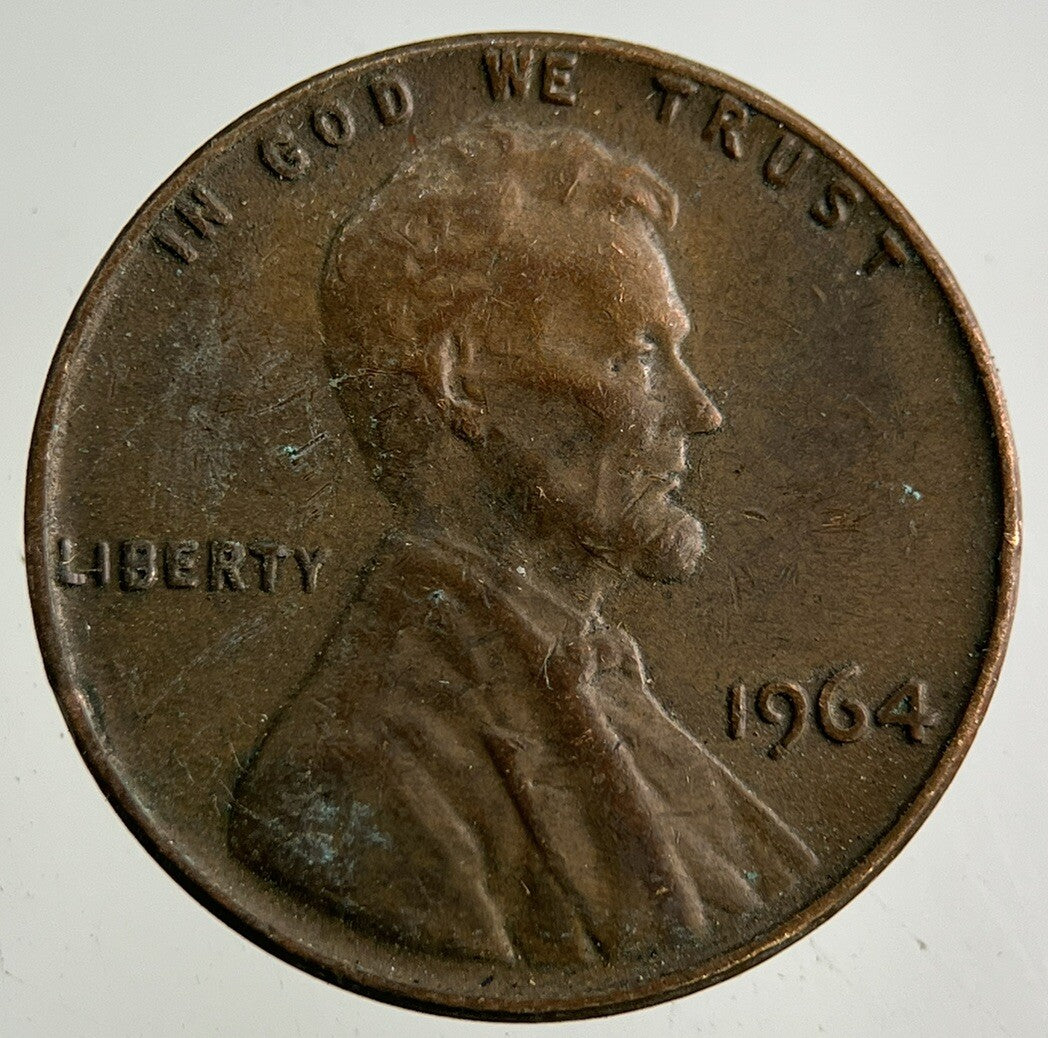 1964 US USA Lincoln One Cent Coin | Fine Collectable Grade