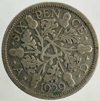 1929 George V Sixpence Silver Coin | Collectable Grade