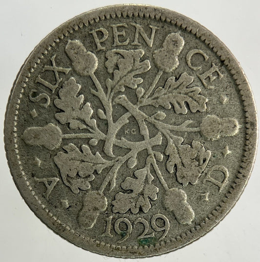 1929 George V Sixpence Silver Coin | Collectable Grade