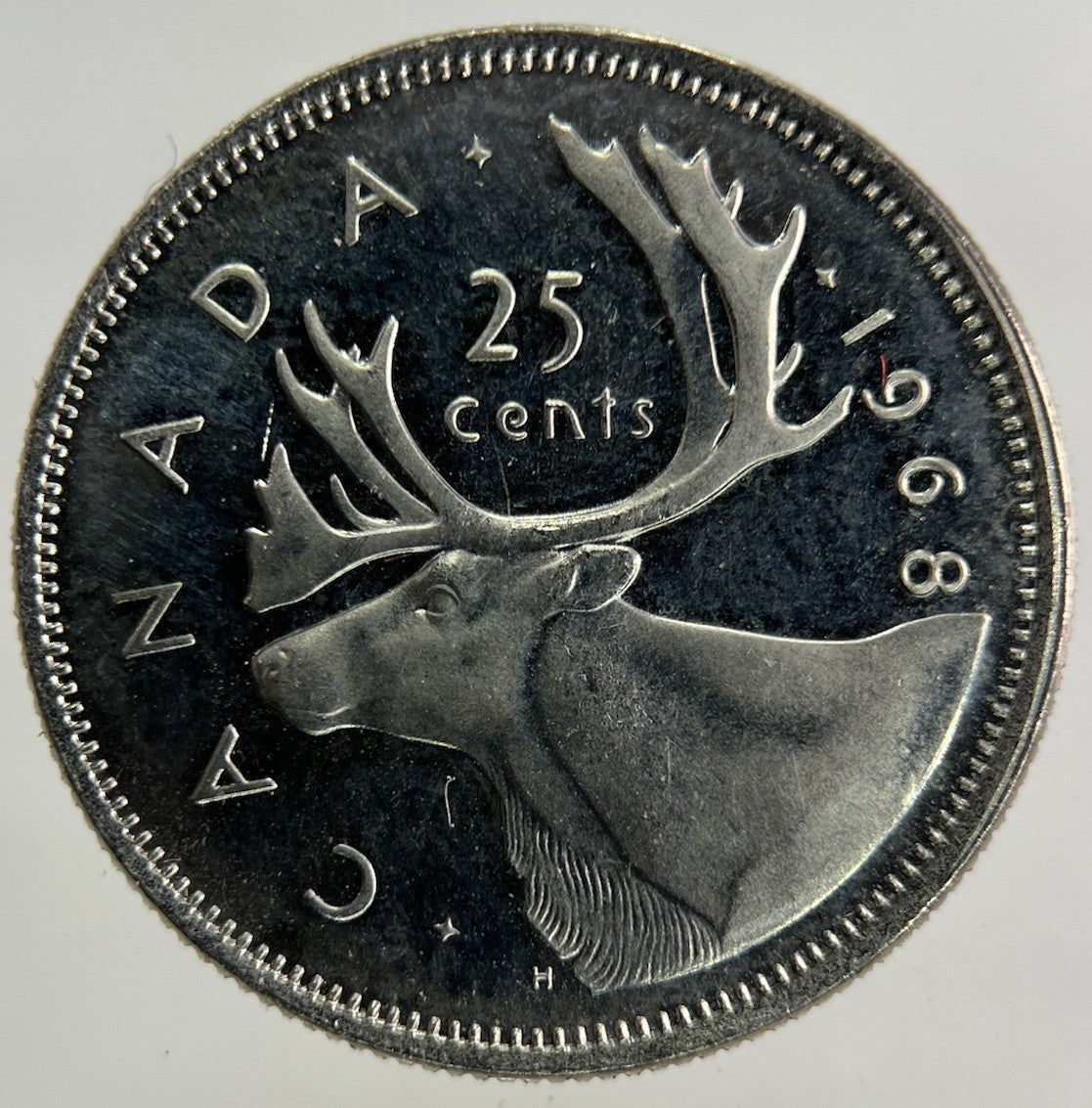 1968 Canada Silver 25 Cents Silver Coin | Very Fine Grade