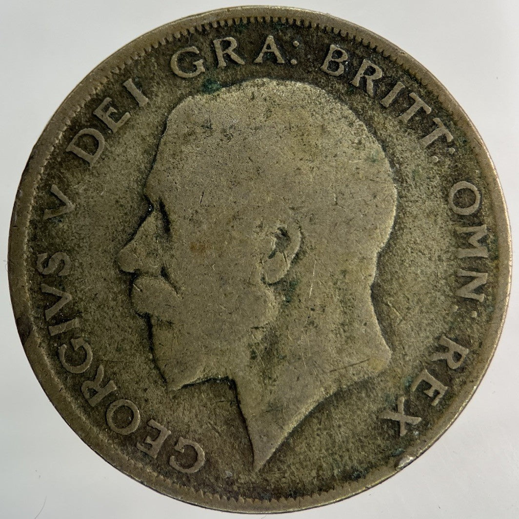 1921 George V Half - Crown Silver Coin | Fair Grade