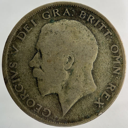 1921 George V Half - Crown Silver Coin | Fair Grade