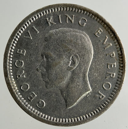 1942 New Zealand Threepence Silver Coin | Fine Collectable Grade
