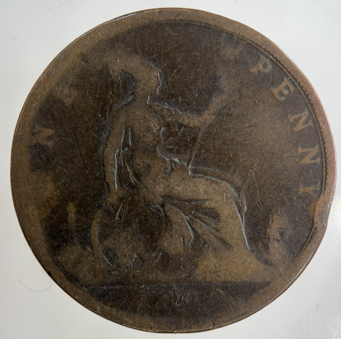 1890 Victoria One Penny Coin | Collectable Grade