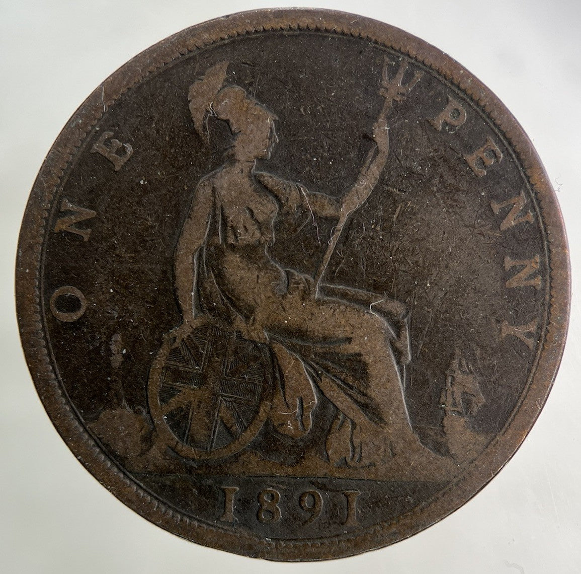 1891 Victoria One Penny Coin | Collectable Grade