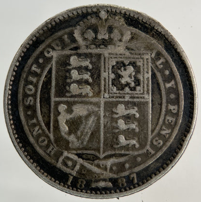1887 Victoria Shilling Silver Coin | Collectable Grade