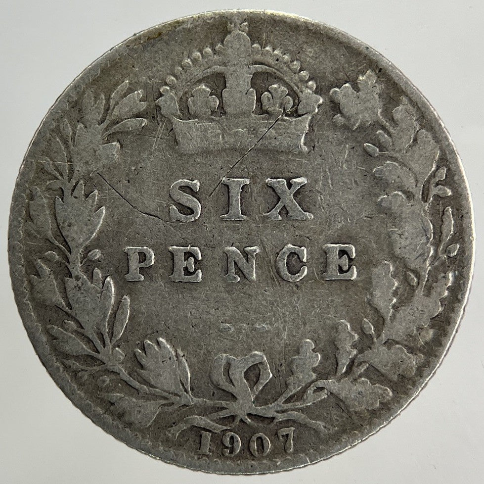 1907 Edward VII Sixpence Silver Coin | Collectable Grade