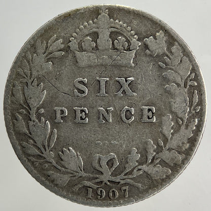 1907 Edward VII Sixpence Silver Coin | Collectable Grade