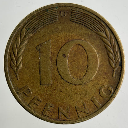 1970 Germany 10 Pfennig Coin | Fine Collectable Grade
