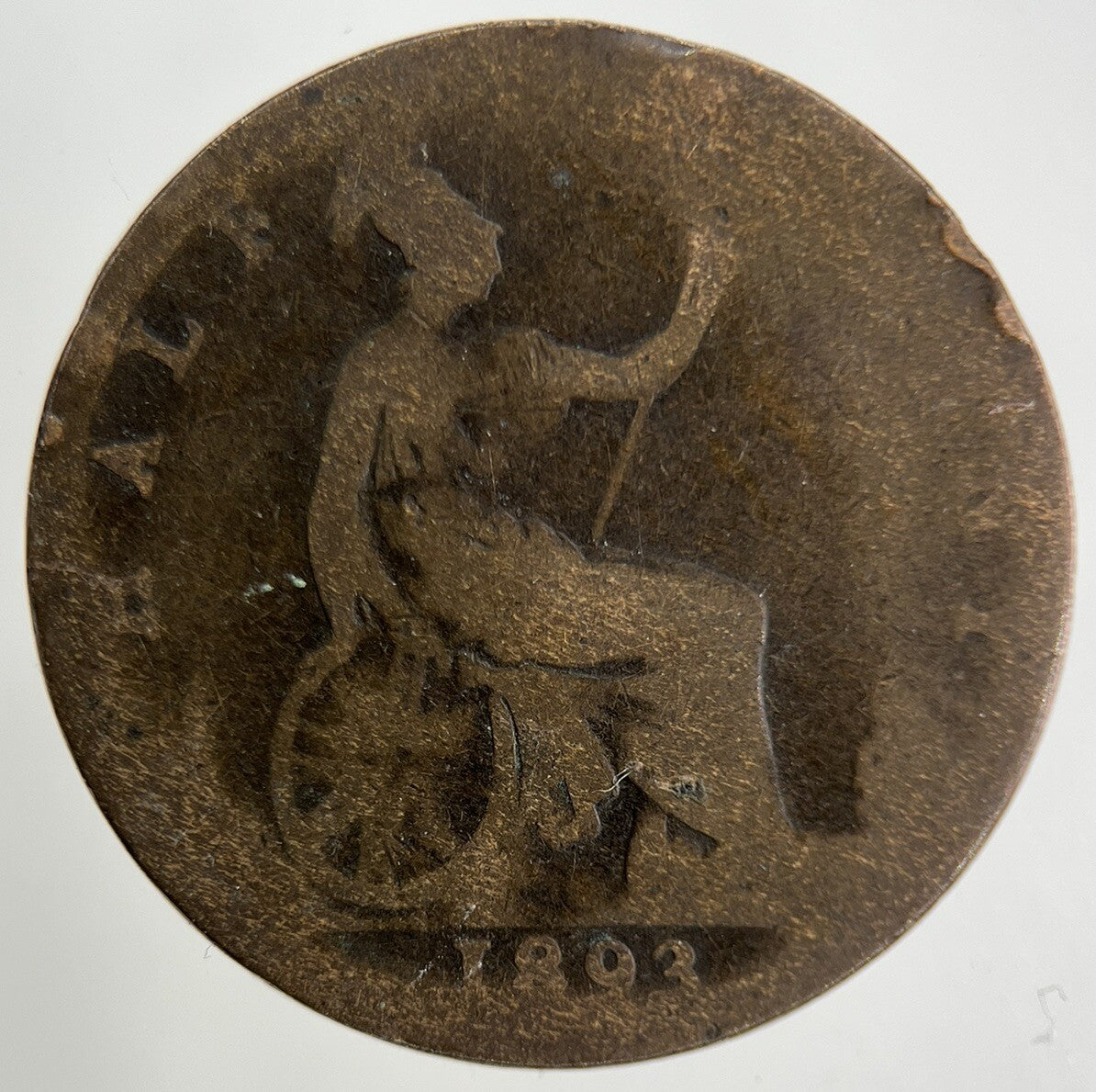 1893 Victoria Half - Penny Coin | Collectable Grade