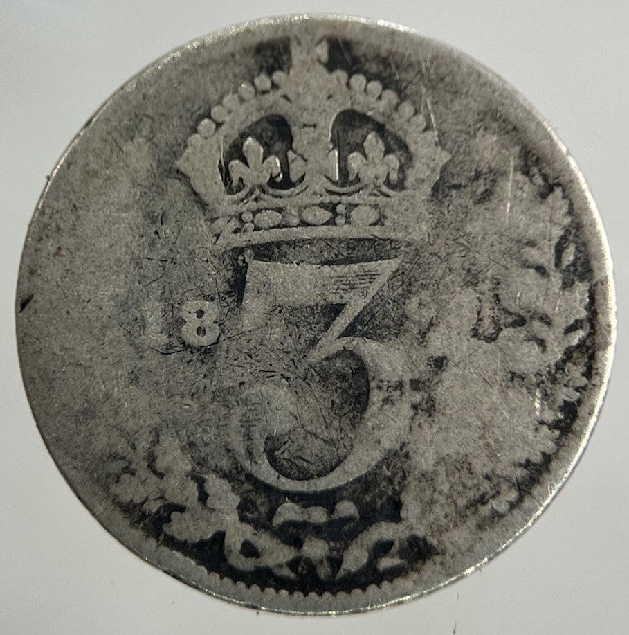 British Victoria Threepence Silver Coin | Fair Grade